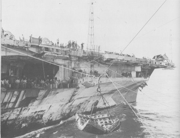 At Iwo Jima in February 1945