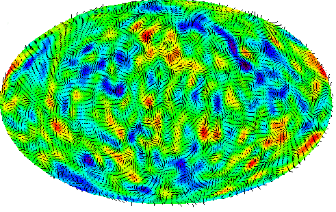 [Kamionkowski CMB temperature polarization map]