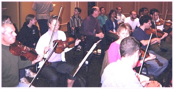 Class & James Boyk at Pasadena Symphony rehearsal